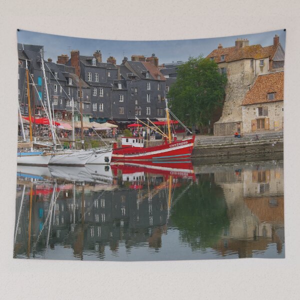 Artikelvorschau, Reflexionen über den alten Hafen von Honfleur Normandie, Frankreich entworfen und verkauft von Martyn R Arnold Fine Art Nature & Landscape Photography.