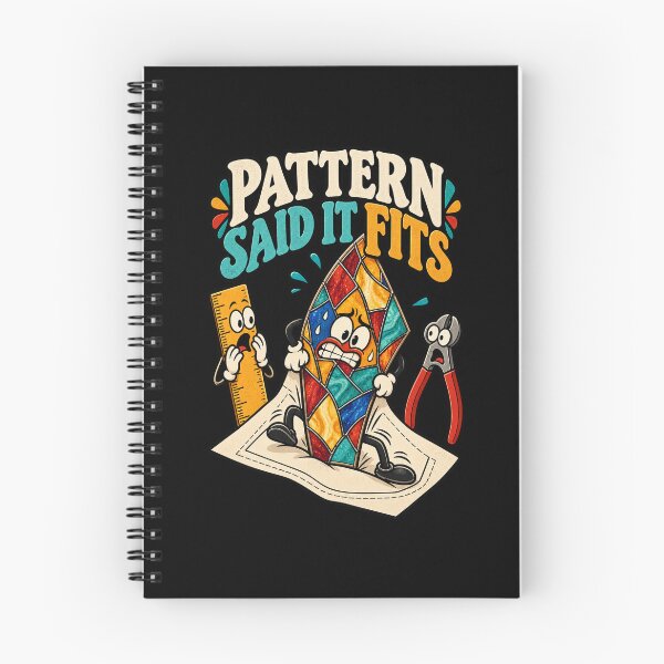 Item preview, Funny Stained Glass Pattern Said It Fits Humor designed and sold by MOTIFOLK.