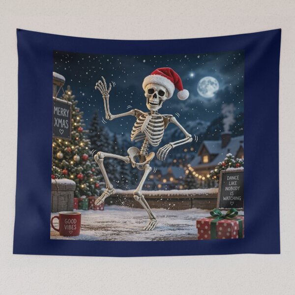 Item preview, Funny Dancing Christmas Skeleton designed and sold by SweetLilith.
