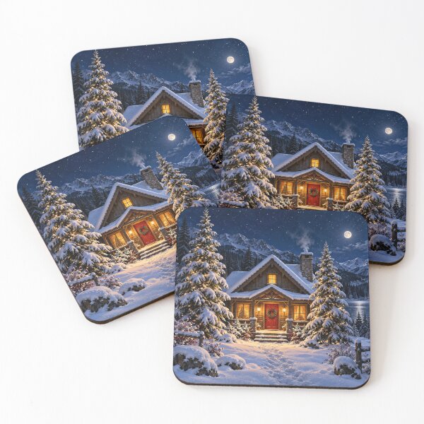 Item preview, Cabin in a Glass Winter designed and sold by Nooklune Studio.