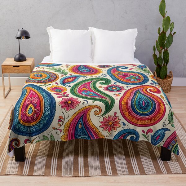 Item preview, Colorful Psychedelic Paisley Pattern designed and sold by Sybille-Yates.
