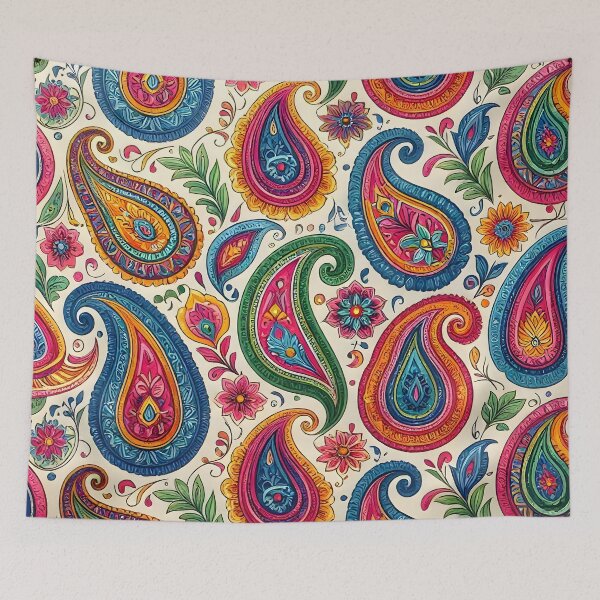 Item preview, Colorful Psychedelic Paisley Pattern designed and sold by Sybille-Yates.