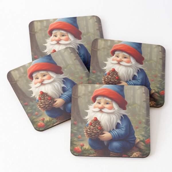 Item preview, Christmas Gnome with Pine Cone in the Woods designed and sold by ChromaLens.