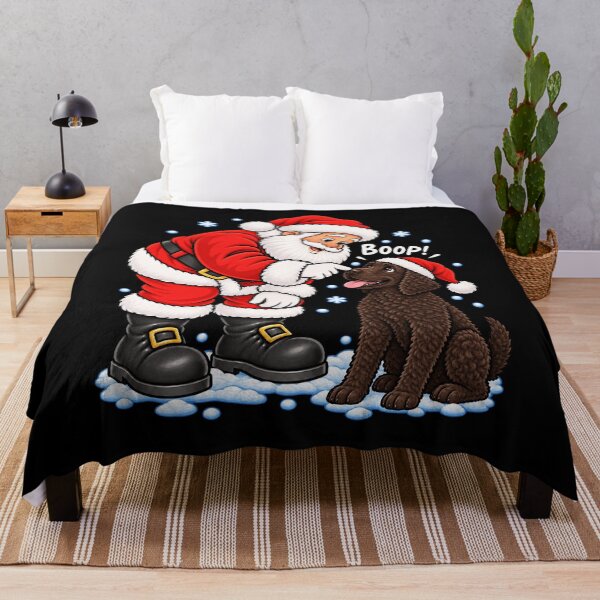Item preview, Funny Curly Coated Retriever Dog Santa Boop Merry Chirstmas Mom Dad designed and sold by rafaeltto.