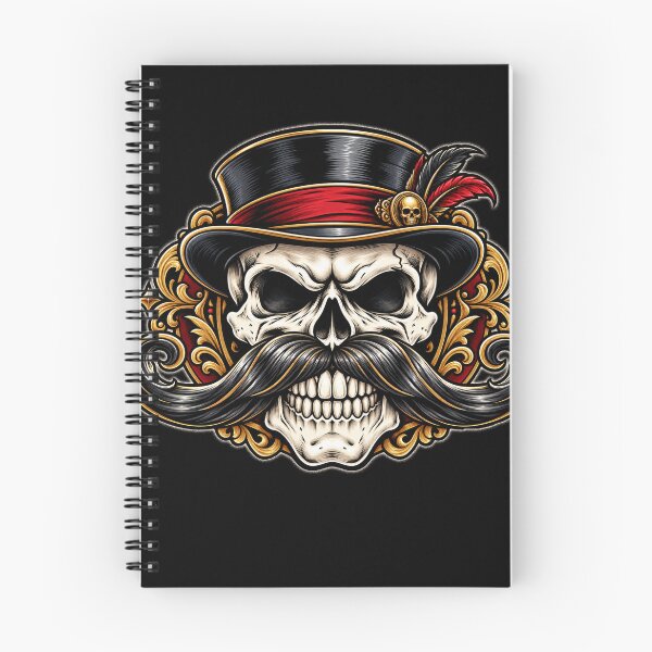 Item preview, Gentleman Skull Handlebar Mustache Art designed and sold by THAT-ONE-TEE.