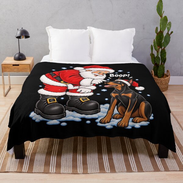 Item preview, Funny Doberman Pinscher Dog Santa Boop Merry Chirstmas Mom Dad designed and sold by rafaeltto.