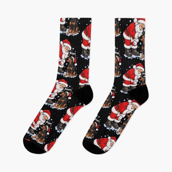 Item preview, Funny Doberman Pinscher Dog Santa Boop Merry Chirstmas Mom Dad designed and sold by rafaeltto.