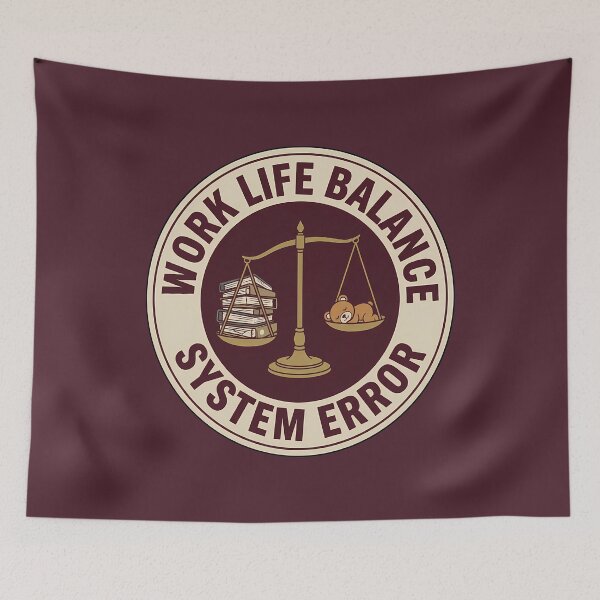 Item preview,  Sarcastic Work Life Balance System Error Badge designed and sold by DripCultureLab.