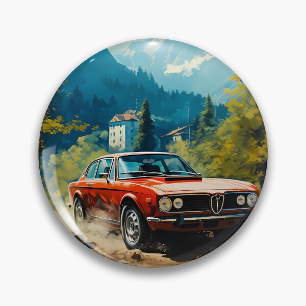 Item preview, Red Classic Coupe on Scenic Mountain Road designed and sold by RevUpDesign.