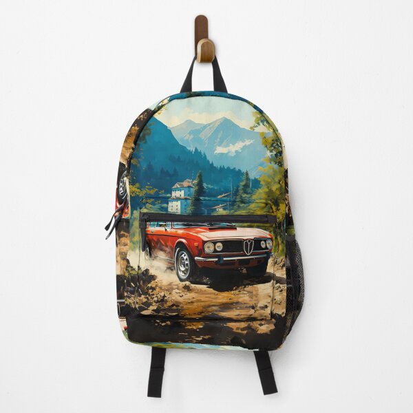 Item preview, Red Classic Coupe on Scenic Mountain Road designed and sold by RevUpDesign.