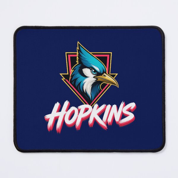 Item preview, Hopkins Blue Jay Crest Retro Mascot designed and sold by skylamosby.