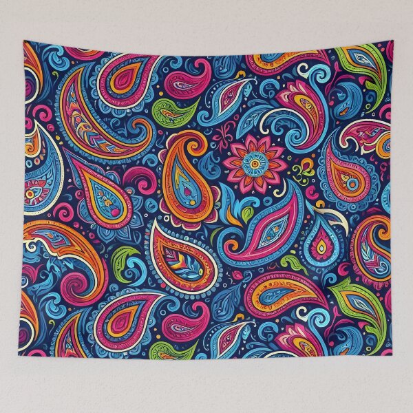 Item preview, Colorful Psychedelic Paisley Pattern designed and sold by Sybille-Yates.