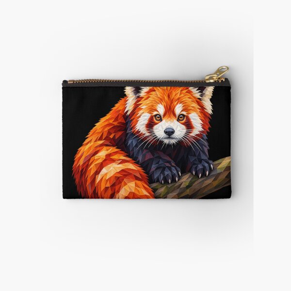 Item preview, Red Panda Portrait Geometric Wildlife Art designed and sold by redsharkuk.