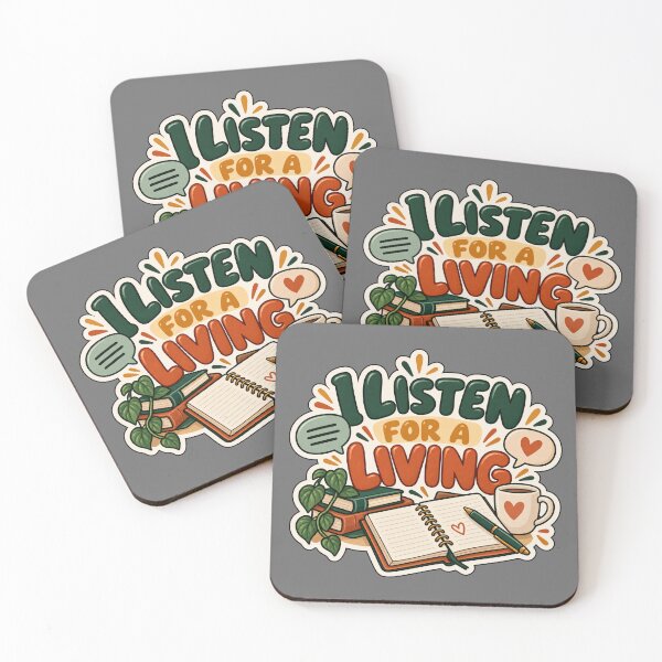 Item preview, I Listen for a Living Therapist Humor Design designed and sold by Glottopia.
