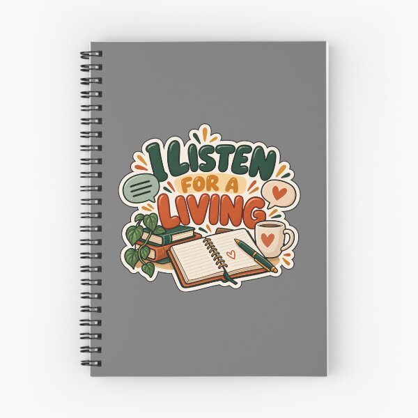 Item preview, I Listen for a Living Therapist Humor Design designed and sold by Glottopia.