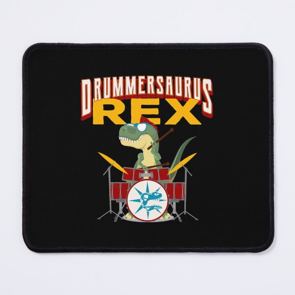Item preview, Drummersaurus Rex Funny Dinosaur Drummer Design designed and sold by MichaelReed-Art.