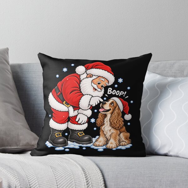 Item preview, Funny English Cocker Spaniel Dog Santa Boop Merry Chirstmas Mom Dad designed and sold by rafaeltto.