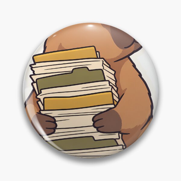 Item preview, Calm Capybara Social Worker Running on Paperwork designed and sold by OuqCreations.