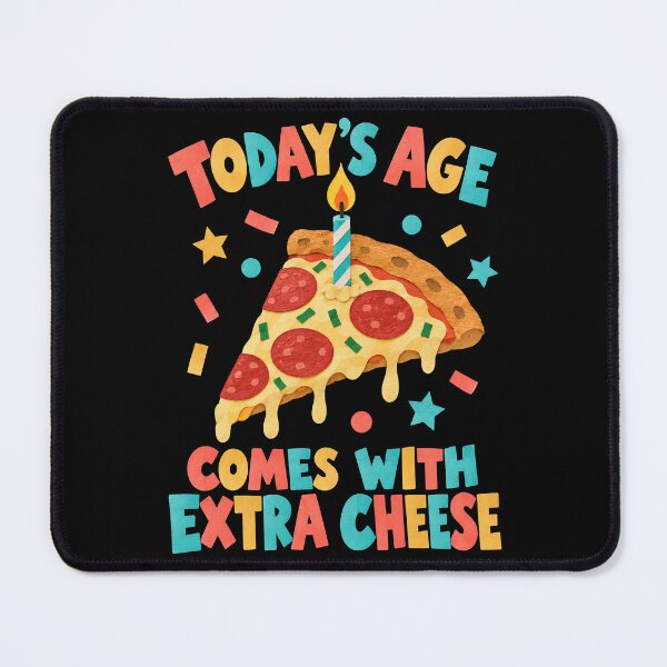 Item preview, Extra Cheese Pizza Birthday Celebration Graphic designed and sold by Katalice Design.