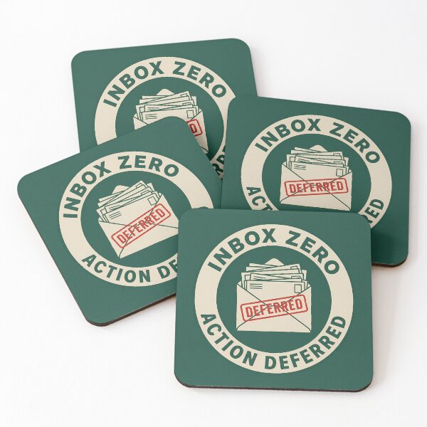 Item preview, Sarcastic Inbox Zero Action Deferred Postal Badge designed and sold by DripCultureLab.
