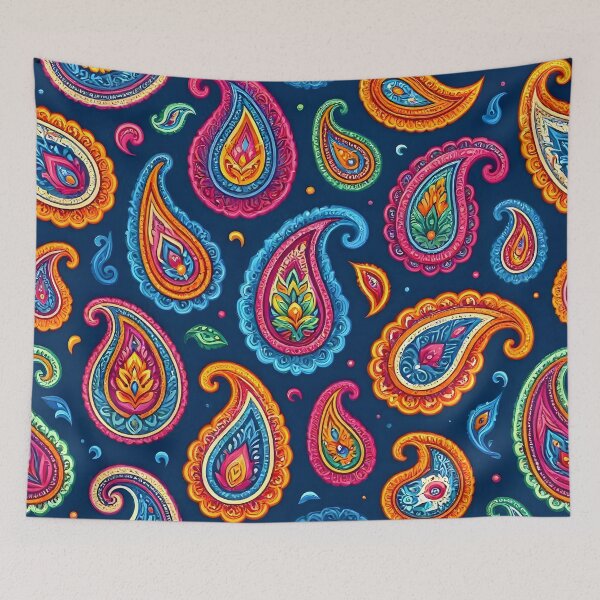 Item preview, Colorful Psychedelic Paisley Pattern designed and sold by Sybille-Yates.