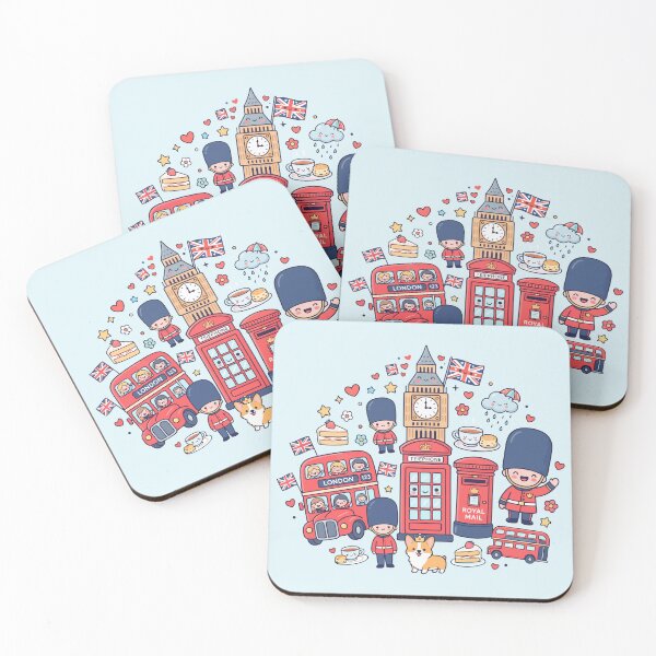 Item preview, Cute London Kawaii Doodles designed and sold by Amir Faysal.