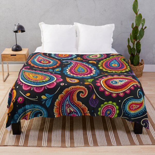 Item preview, Colorful Psychedelic Paisley Pattern designed and sold by Sybille-Yates.