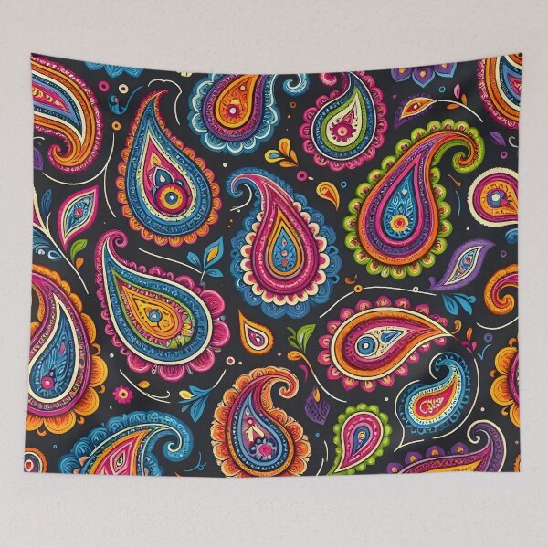 Item preview, Colorful Psychedelic Paisley Pattern designed and sold by Sybille-Yates.