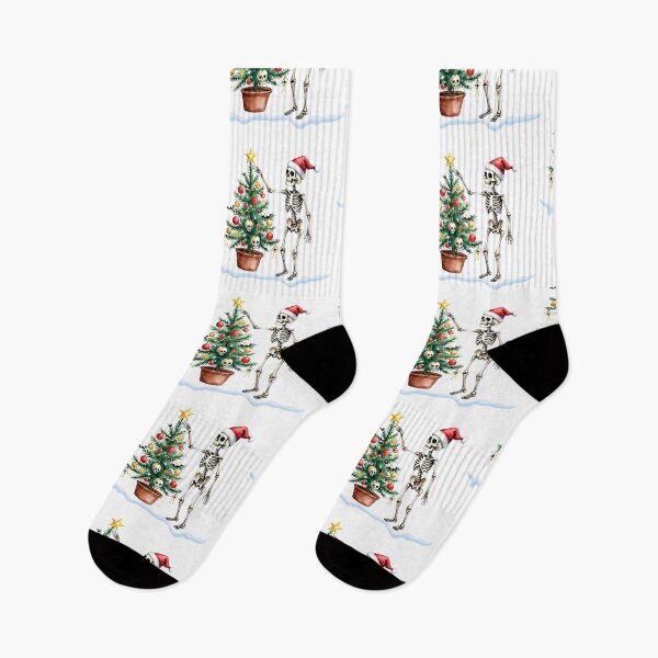 Item preview, Gothic Christmas Skeleton Shirt Design | Spooky Santa Skeleton and Decorated Tree | Dark Holiday Art designed and sold by LivingFullofFun.