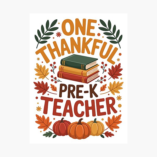Item preview, ONE THANKFUL PRE-K TEACHER designed and sold by jkrphoto.