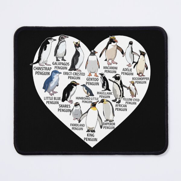 Item preview, Types Of Penguins - Emperor Penguin - King Penguin - Gentoo Penguin - Macaroni Penguin designed and sold by KristiTaylorArt.