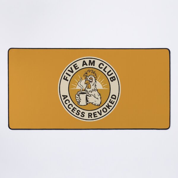 Item preview, Funny Rooster Five AM Club Revoked Badge designed and sold by DripCultureLab.