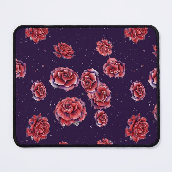 Item preview, Red Watercolor Roses with Purple Touch Pattern designed and sold by SunflowerPower22.
