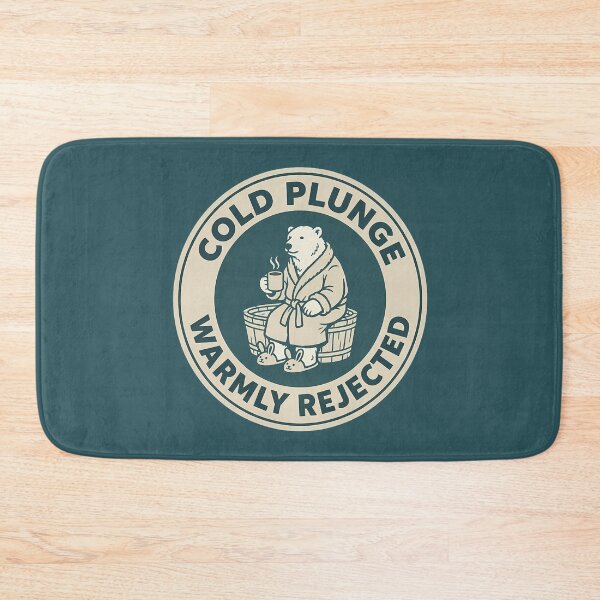 Item preview, Funny Polar Bear Cold Plunge Rejected Badge designed and sold by DripCultureLab.