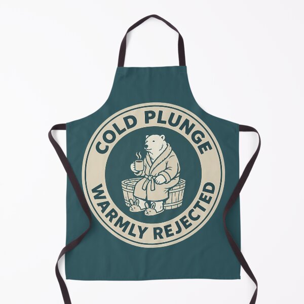 Item preview, Funny Polar Bear Cold Plunge Rejected Badge designed and sold by DripCultureLab.