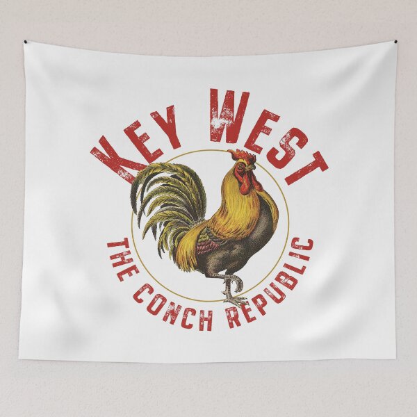 Item preview, Key West Florida Vintage Rooster Design designed and sold by Futurebeachbum.