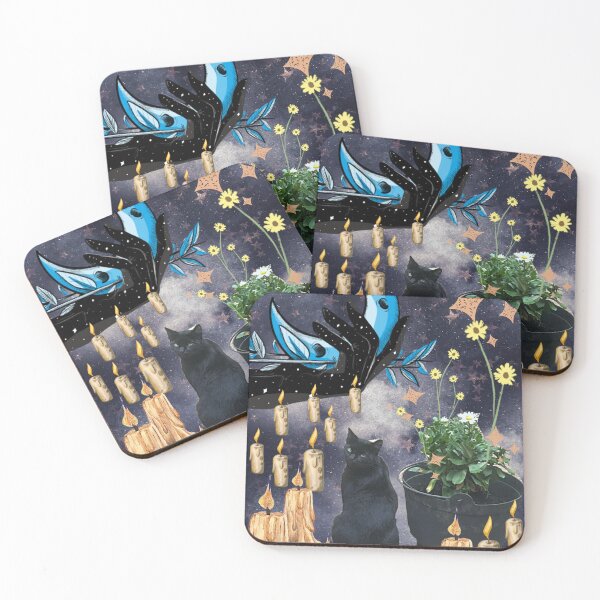 Item preview, Moonlight and plant magic, digital doodle designed and sold by GiSilver.