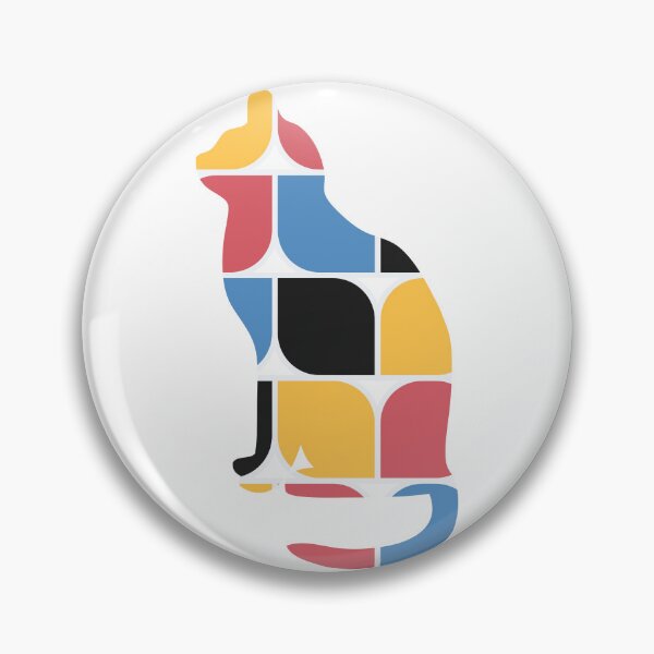 Item preview, cllassic colorful cat sillhoutte art designed and sold by Print_This_Out.