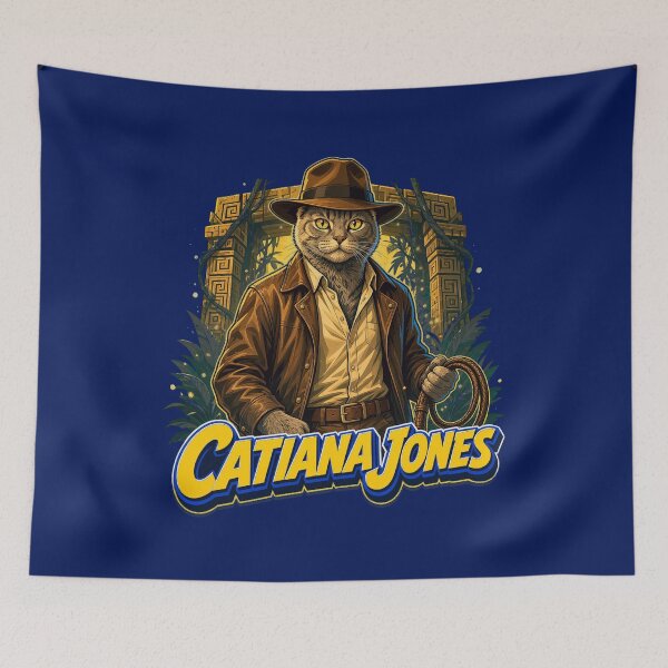 Item preview, Catiana Jones Adventure Archeologist Cat designed and sold by nealalong.