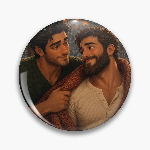 Item preview, Cozy Season Gay Couple Autumn Art designed and sold by ZhivanCrimson.
