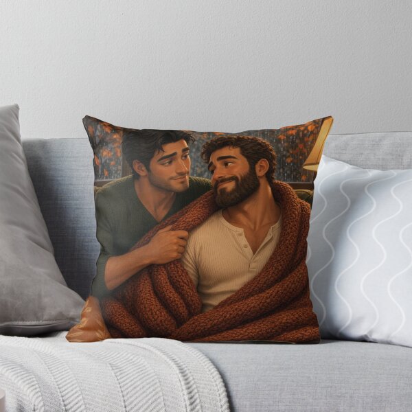 Item preview, Cozy Season Gay Couple Autumn Art designed and sold by ZhivanCrimson.