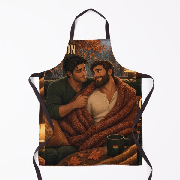 Item preview, Cozy Season Gay Couple Autumn Art designed and sold by ZhivanCrimson.