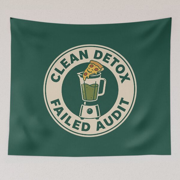 Item preview, Funny Pizza Blender Clean Detox Failed Badge designed and sold by DripCultureLab.