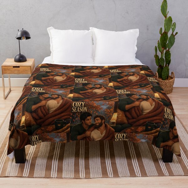 Item preview, Cozy Season Gay Couple Autumn Art designed and sold by ZhivanCrimson.