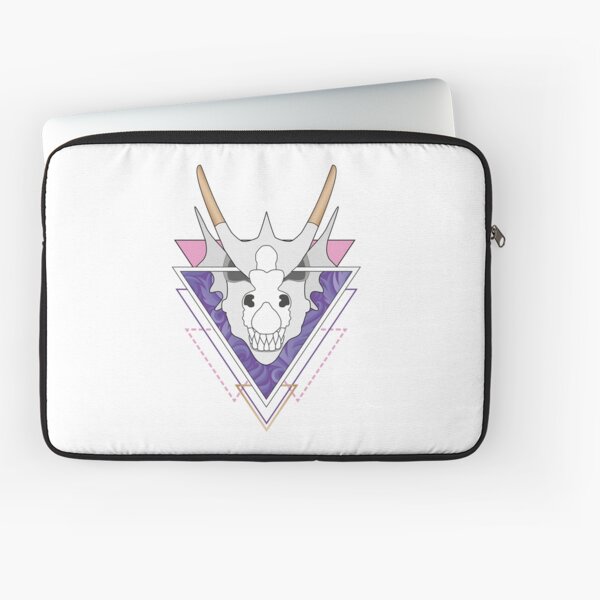 Dragon Skull Pink and Purple Laptop Sleeve