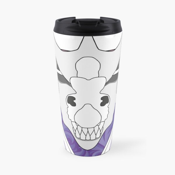 Dragon Skull Pink and Purple Travel Mug