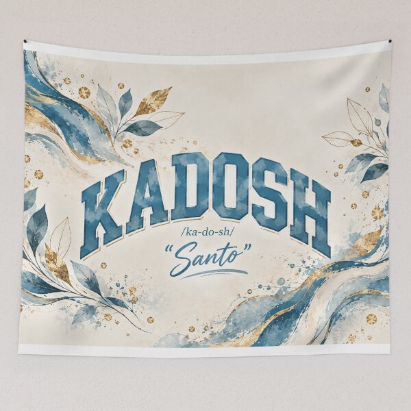 Item preview, Kadosh Holy Santo Christian Varsity Typography Hebrew Word Faith Minimalist designed and sold by EatPrayLive.