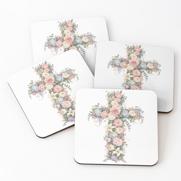 Item preview, Floral Cross designed and sold by Whimsy Petal and Co..