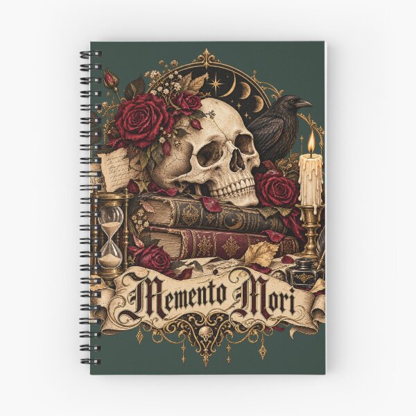 Item preview, Memento Mori – Gothic Dark Academia Skull & Books designed and sold by DreamyPixStudio.