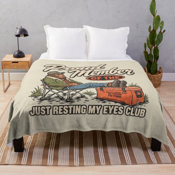 Item preview, Just Resting My Eyes Club – Funny Camping Dad designed and sold by AwesomeBeyondLimits.
